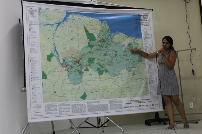Sandra MIQCB falando sobre o Mapa Região Ecológica dos Babaçuais